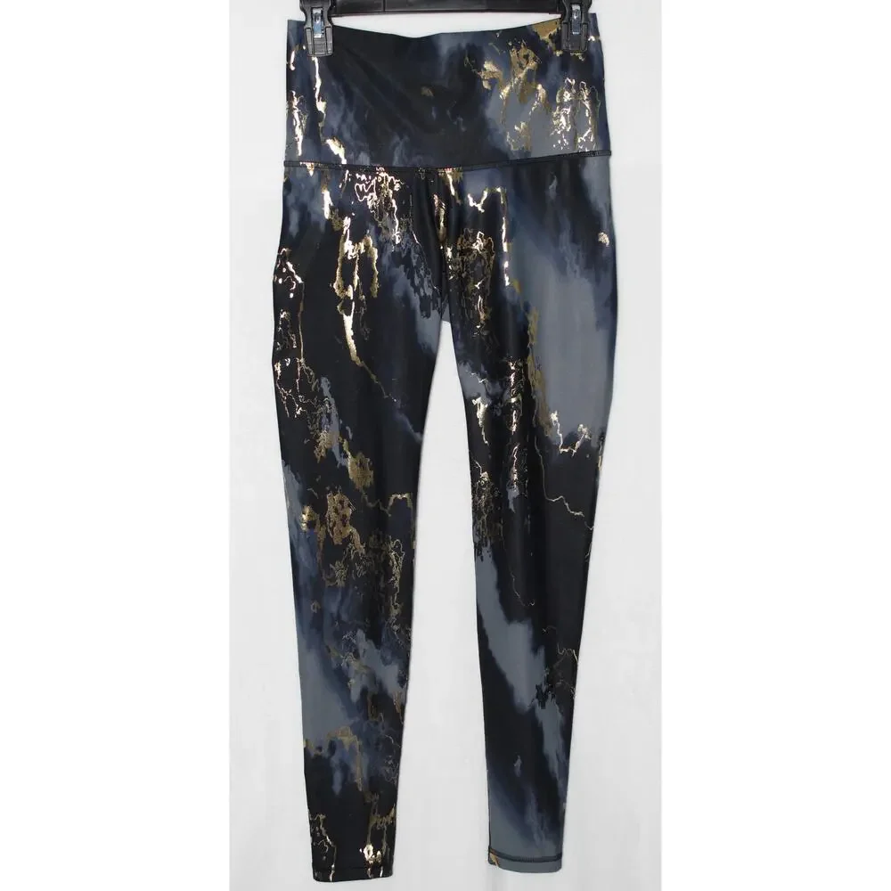 Old Navy Extra High-Rise Powersoft Go Dry Leggings in Marble Pattern, Size M